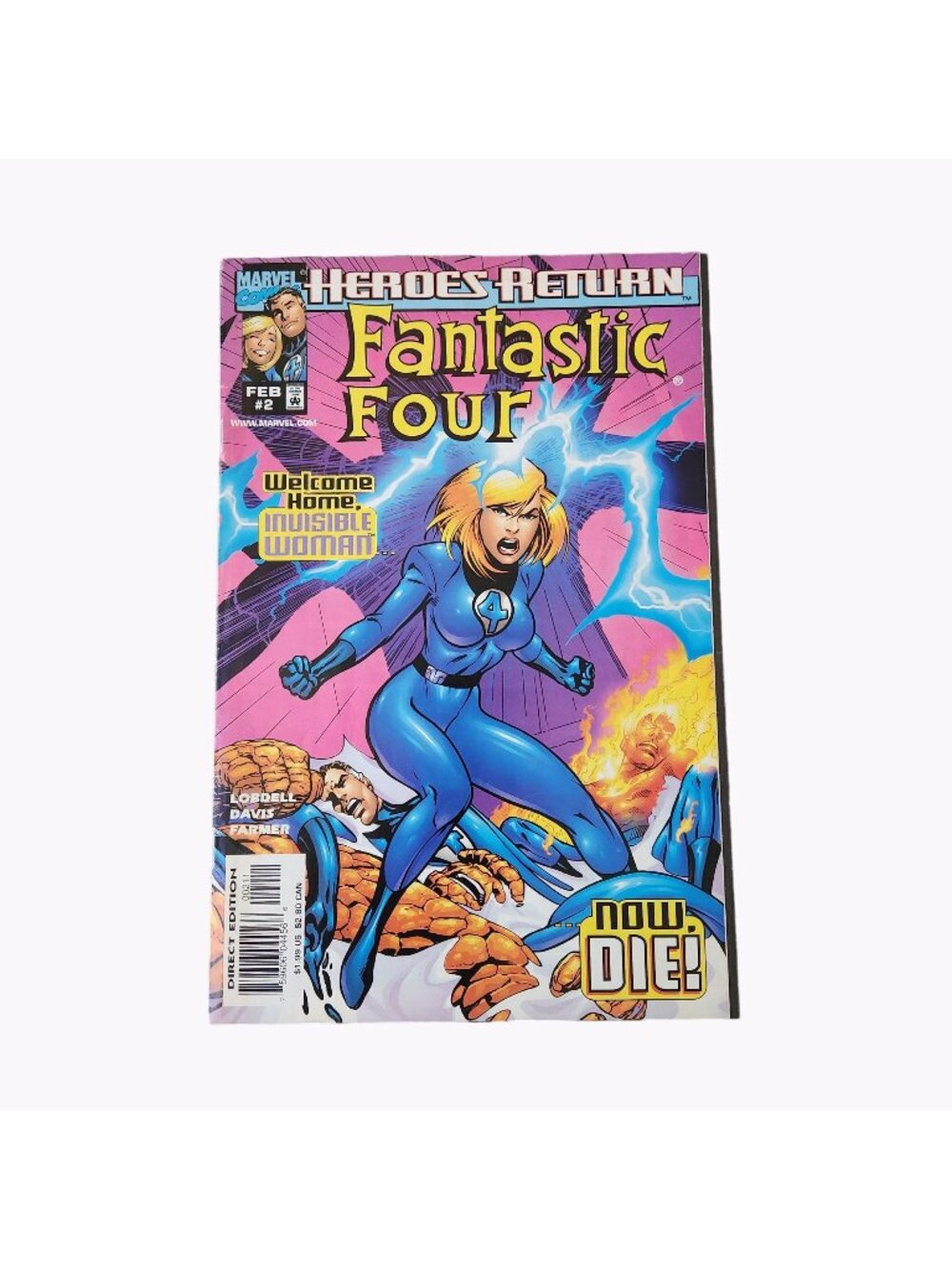 Marvel Heroes Return Fantastic Four #2 1998 Comic Book Collector Bagged Boarded